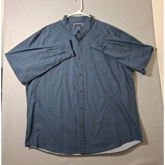 Charles Tyrwhitt Shirt Mens 3XL Blue Floral Non Iron Long Sleeve Button Up - Picture 1 of 8